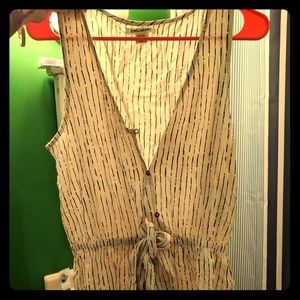 Billabong romper with tie front